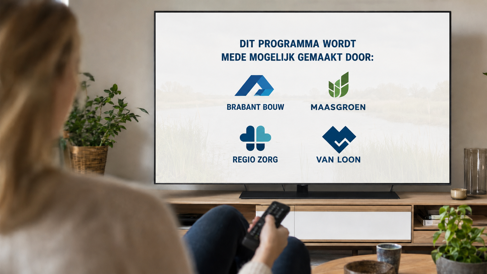 Voorbeeld van een sponsorvermelding bij Dtv
